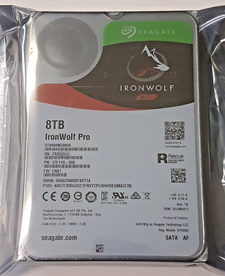 8TB SATA Seagate IronWolf Pro ST8000NE0004 NAS 7200rpm 256MB 3.5