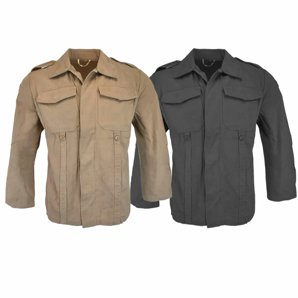 Moleskin Jacket German Army Style Combat Military Durable Long Sleeve Work  Shirt