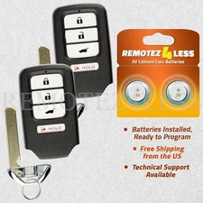 2 Remote For 2014 2015 2016 2017 2018 2019 Acura MDX Keyless Entry Car Key Fob