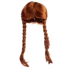 Lot of 2 Antina's Long Carrot Red Braids 14" Doll Wigs