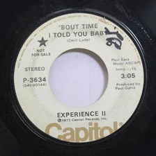 Hear! Funk Promo 45 Experience Ii - Bout Time I Told You Baby / Freedom Train On