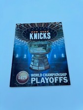 1975 New York Knicks v Houston Rockets Playoff Basketball Program  4/10