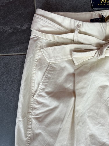 Ralph Lauren Lauren ladies Cropped trousers Cream Size 14branc New With Tag - Picture 3 of 6