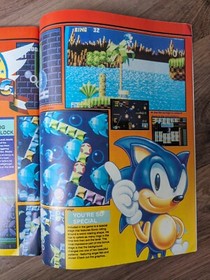 Mean Machines #8 Magazine - Sega UK - 1 of the 1st Sonic the Hedgehog Previews!