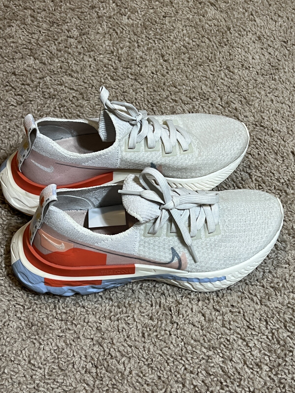 Nike React Infinity Run Flyknit Psychic Blue Coral W Size