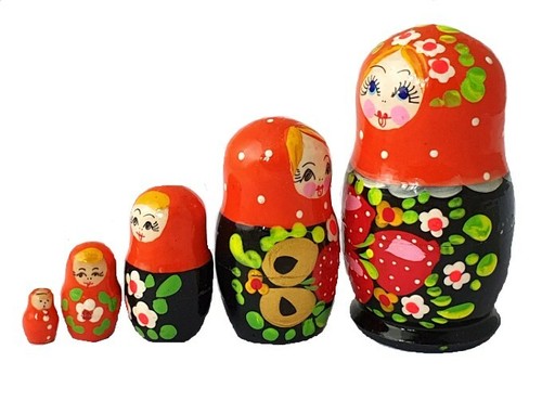 Muñecas Rusas Muñeca Gigante Matrioshka Naranja Pintada A Mano Por Karpova - Imagen 2 de 2