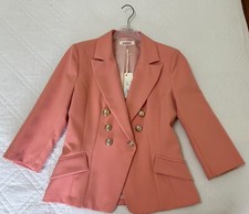 TAILLEUR DONNA MARCA KONTATTO GIACCA E GONNA COLOR PESCA TAGLIA S / SMALL