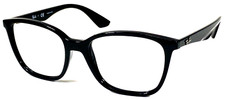 RAY-BAN RB7066 2000 Black Polished Eyeglasses Frame 52-17-140
