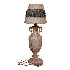 Antique Metal Rose Table Lamp Bedside Desk Lamp Decorative Nightstand Desk Lamp