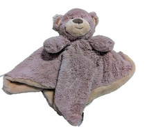 Kellytoy Baby Lovey Brown Tan Plush Teddy Bear Rattle Security Blanket Toddler