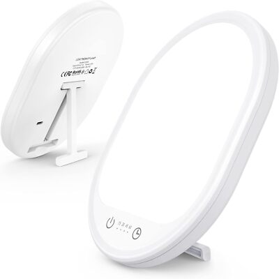 10000 Lichttherapielampe Tageslicht mit 3 Einstellbaren Helligkeitsstufen USB