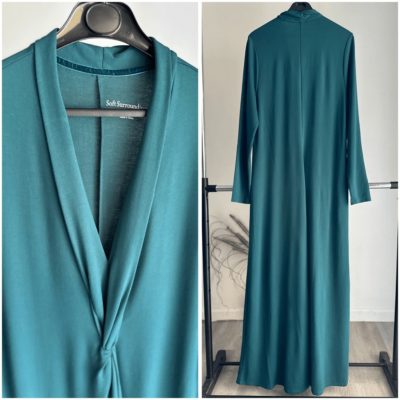 NWT Soft Surroundings Lagia Maxi Dress Teal Green Comfy Lagenlook Size L |  eBay