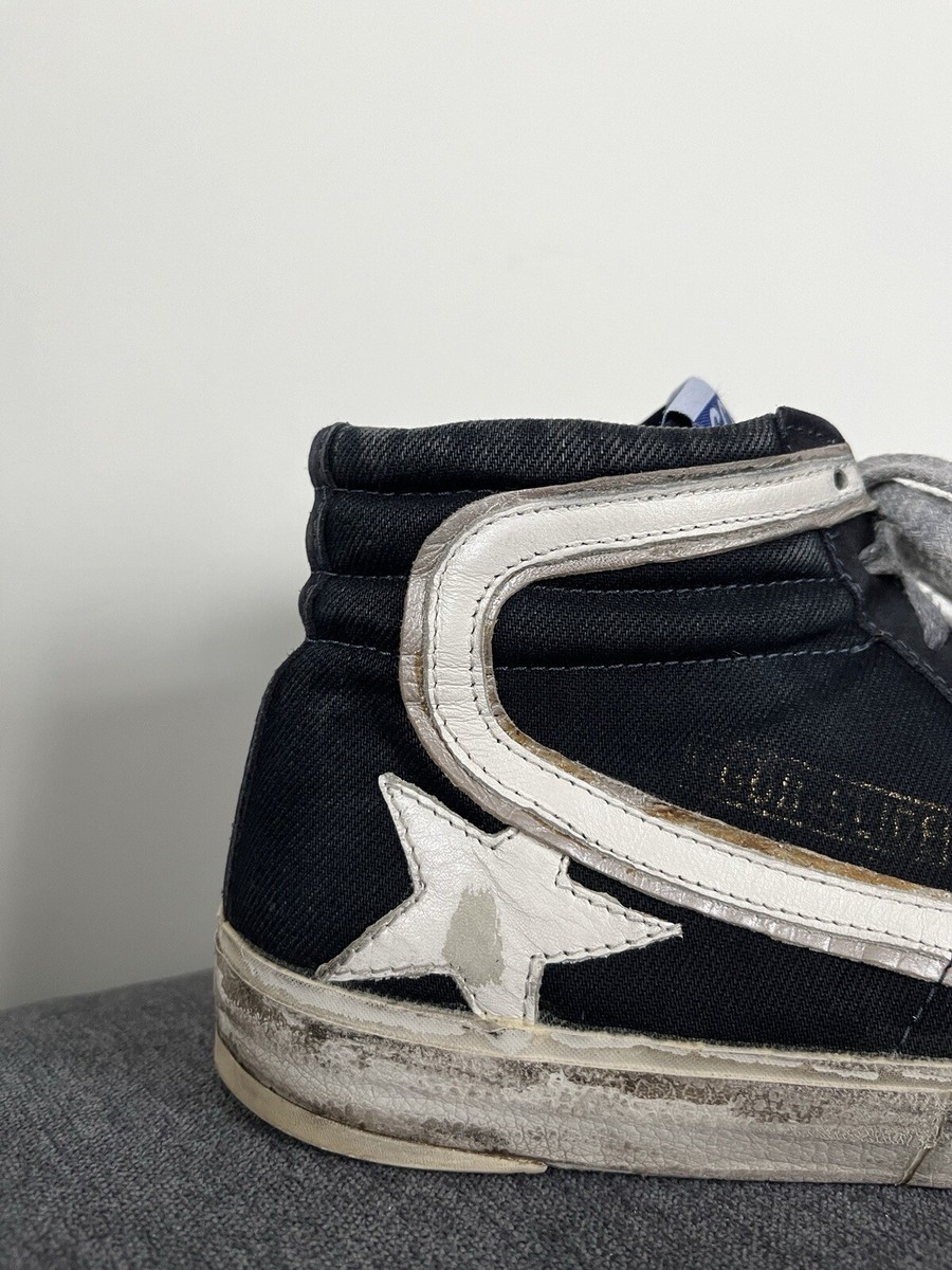 Golden Goose Slide Distressed Hi-top Sneakers sz 40 | eBay