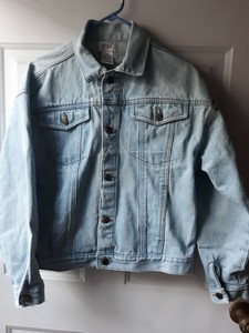 jaqueta jeans tamanho 14