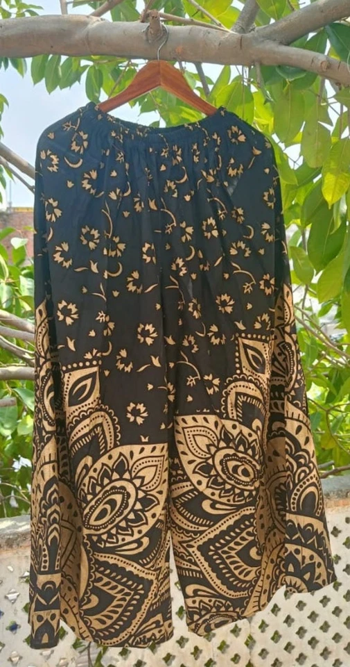 Palazzo Pant/ Trousers, Wide leg, Maxi Pants. Hippie Cotton Pant Women's Pant - Image 2 of 3