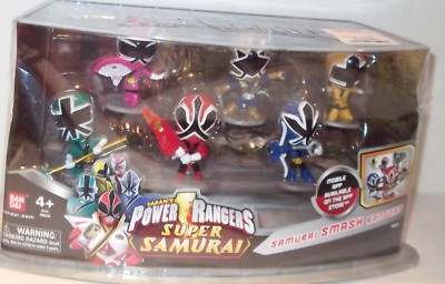 Power Rangers   Super Samurai     Smash Rangers Figure Pack      NISP Red Gold