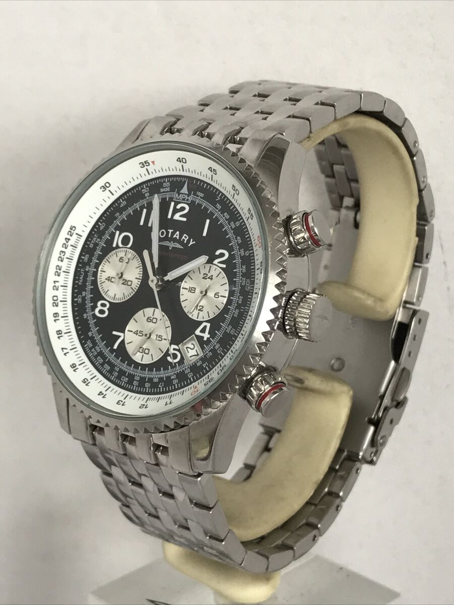 Rotary Men's Chronograph Chronspeed Stainless Steel Bracelet Rotary Men's Chronograph Chronspeed Stainless Steel Bracelet