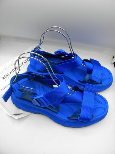 Alexander McQueen Tread Strapped Sandals Blue Men's Size EU 41 $690 WO - Picture 6 of 19