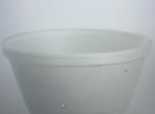 Dart J Cup 8 oz EPS White Insulated Food Container Base 1000/Case Restaurant