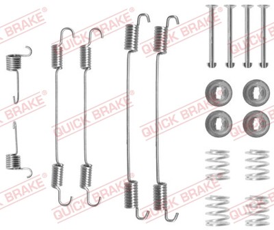 Quick Brake 105-0750 Accessory Kit, Brake Shoes for Citroën, Dacia, DS, Lada, Mercedes