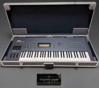 Yamaha SY77 Digital Synthesizer w/ Hard Case Tested Working from japan