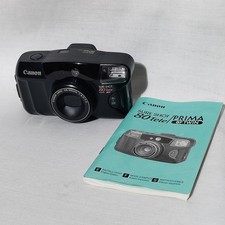 Canon Sure Shot 80 Tele Date 35mm Film Camera w/ Manual / New Battery - Tested