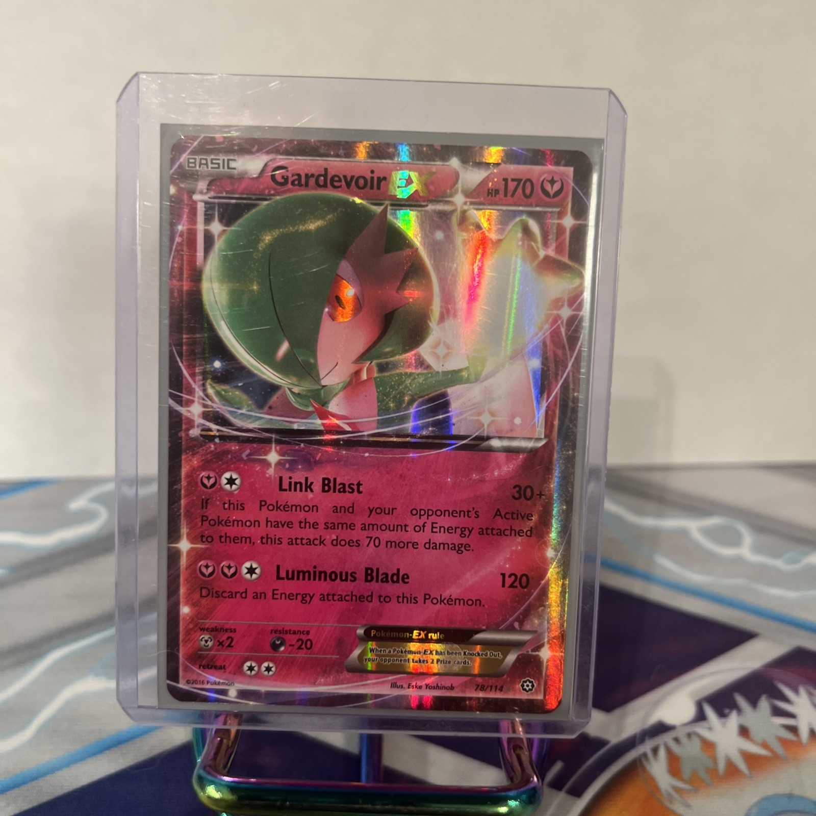 Pokémon Gardevoir EX TCG Card 78/114 XY Steam Siege Holo Nm