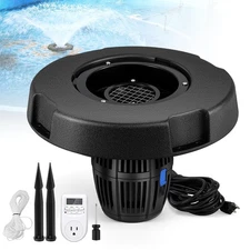 Pond Fountain Aerator, 5000GPH Floating Fountain Pump for Large Pond, 33FT Po...