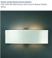 Justice Design Group  Ceramic Flush Mounted CER-5205-NAVS Light Fixture *NEW*