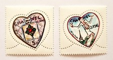 Lot de 2 TIMBRES CHANEL neufs