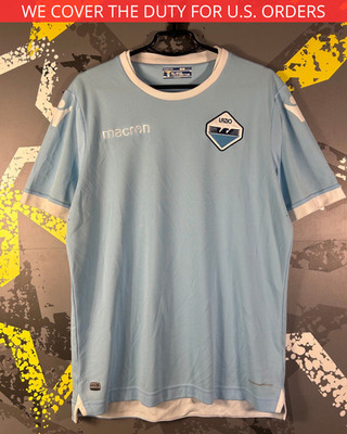 Lazio Jersey Home football Soccer shirt 2017 - 2018 Macron Men Size XL ig93