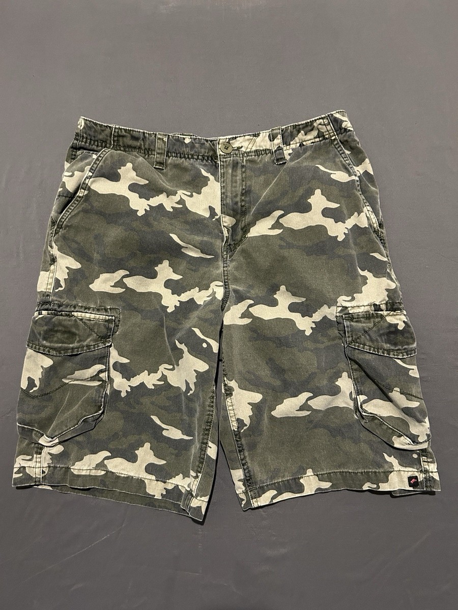 パンツ 90s tony hawk check baggy cargo shorts Vintage Tony Hawk Cargo Shorts Mens 34 Green Camo Skater Baggy