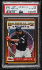 2020 Finest Flashbacks Gold Refractor 16/50 Eloy Jimenez #12 PSA 10 GEM MT 07o4