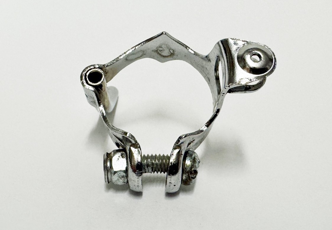 Vintage Bicycle 1-1/8" (28.6mm) 3.3.3. Cable Guide & Housing Stop, Chrome - Used