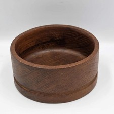 Hand Turned Wooden Bowl 6" Small Men's Catchall Dish Mid Century Modern