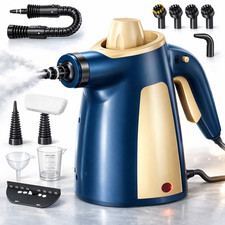 Handheld Steam Cleaner with 12 Accessories, 350ML Tank, Multi-Surface Use
