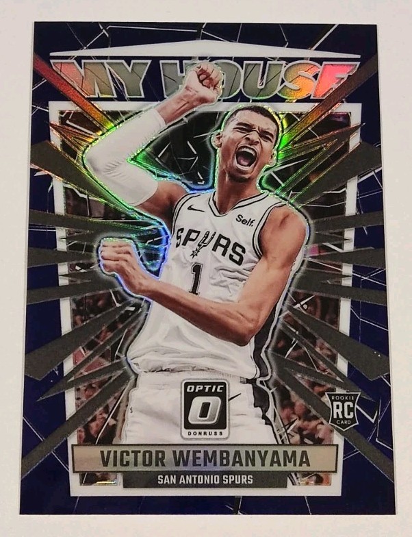 2023-24 Victor Wembanyama Panini Optic - My House #6 Purple Prizm Rookie Card