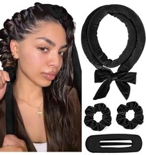 Yanibest Heatless Hair Curler, Overnight Use, Soft Ribbon Design,Long Short Hair