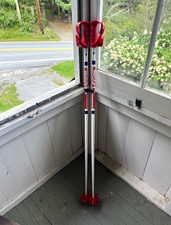 Rossignol 122 cm Downhill Ski Poles Pair 2-Pack White Red Blue