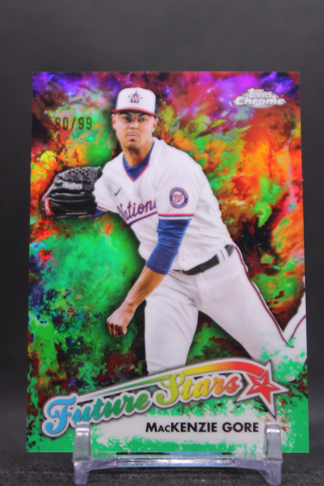 MacKenzie Gore #FS-12 2023 Topps Chrome Future Stars Green Refractor SN/99