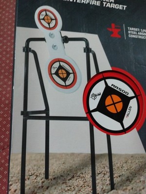 Allen EZ Aim Double Support 3'' And 4'' Centerfire Circle Spinner Target AR500 1/4