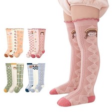 Newborn Kids Socks Baby Girls Boys Cartoon Toddler Over Knee High Long Socks