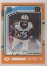 2024 Panini Clearly Donruss Rated Rookie Orange /249 Jaylan Ford #92 Auto 1ar2