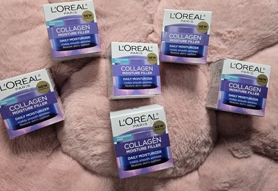 LOT OF 5 L'Oreal Collagen Moisture Filler Daily Moisturizer 1.7 oz NEW & SEALED