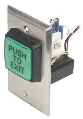 Camden CM-30EE Push To Exit Switch LED Illuminated Timer Green 