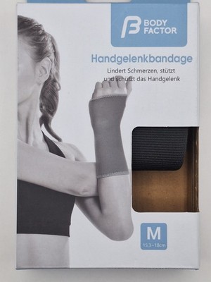 Body Factor ergonomische Handgelenkbandage Größe M Handgelenk Stabilisierung