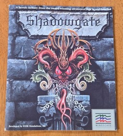 Shadowgate Mindscape Icon  Amiga PC Big Box Game Complete CIB Book Binder 1987