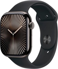 Apple Watch 10 Cell Titanium Slate 46mm A3003 Black Sport Band M/L, NEU Sonstige