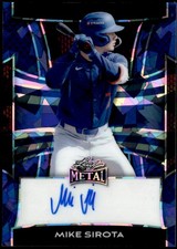 2025 Leaf Metal #BA-MS1 Mike Sirota Base Autographs Crystal Blue #/15
