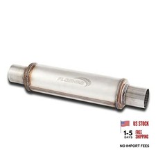 Exhaust Muffler Universal Stainless Steel Straight Through Design,Resonator